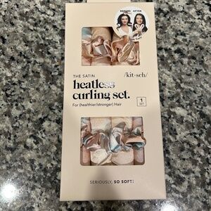 NWT Kitsch Satin Heatless Curling Set